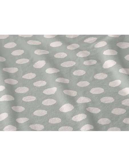 Juego de sábanas coralina Elodie verde | Sábanas Burrito Blanco