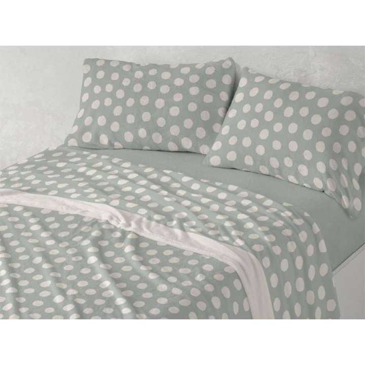 Jogo de lençóis coralina Melodie verde| Sábanas Burrito Blanco