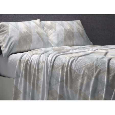 Juego de sábanas Nacarina Alessia gris | Sábanas Burrito Blanco