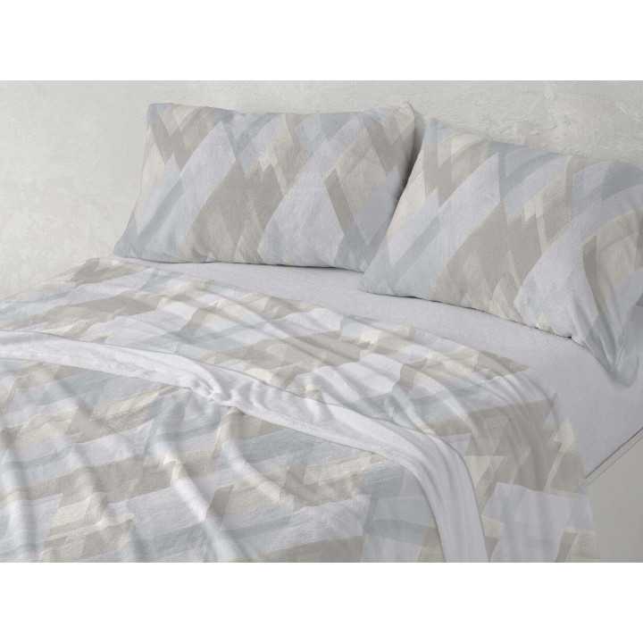 Juego de sábanas Nacarina Alessia gris | Sábanas Burrito Blanco