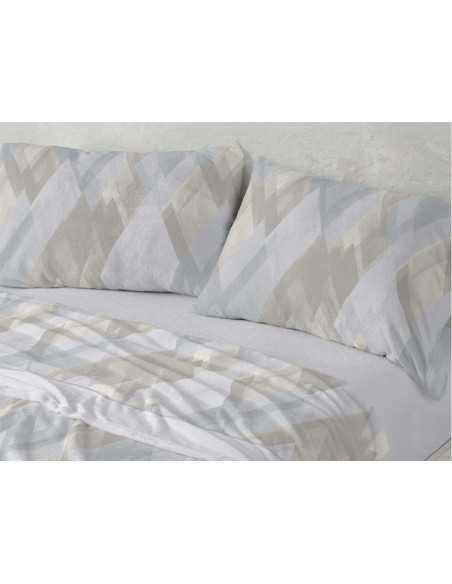 Juego de sábanas Nacarina Alessia gris | Sábanas Burrito Blanco