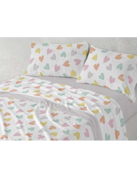 Jogo de lençóis coralina Caterina | Sábanas inverno Burrito Blanco