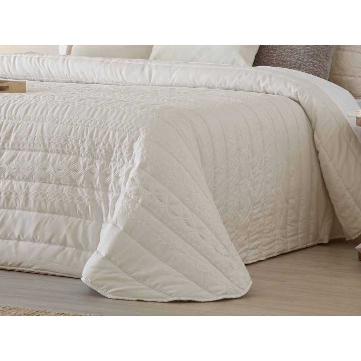 Edredón bouti Sophie Beige | Edredón invierno ligero