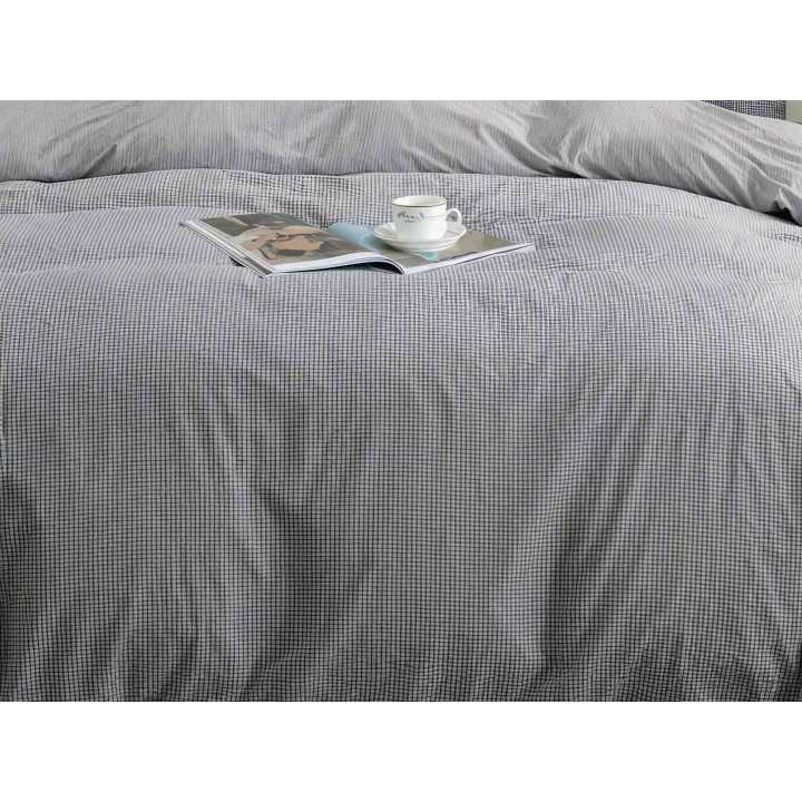 Funda nórdica algodón organico Vidal gris | Funda nórdica ecológica