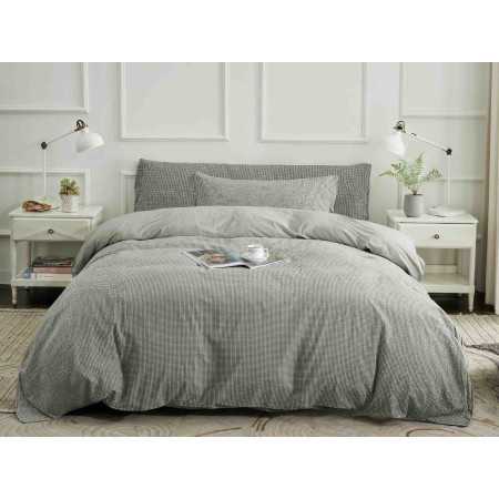 Capa de edredão de algodão orgânico verde Vidal | Capa de edredão ecológica