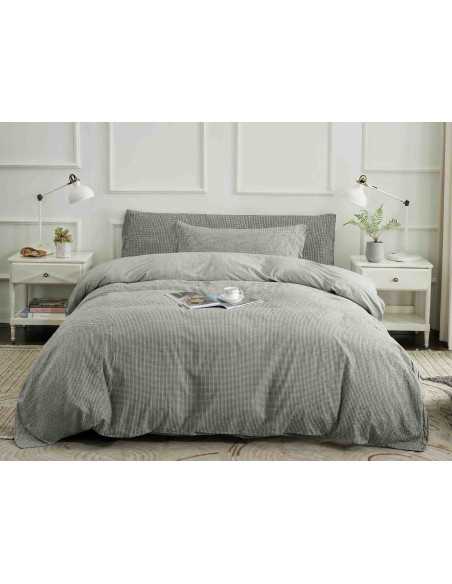 Capa de edredão de algodão orgânico verde Vidal | Capa de edredão ecológica