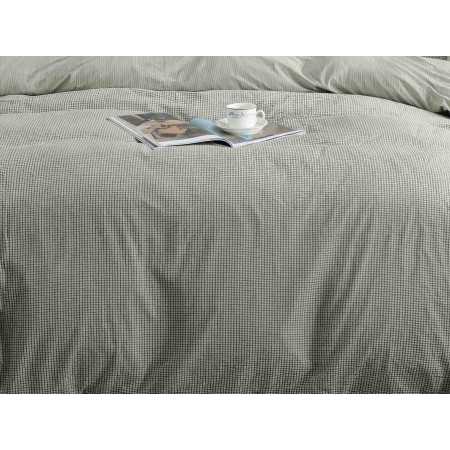 Capa de edredão de algodão orgânico verde Vidal | Capa de edredão ecológica 2