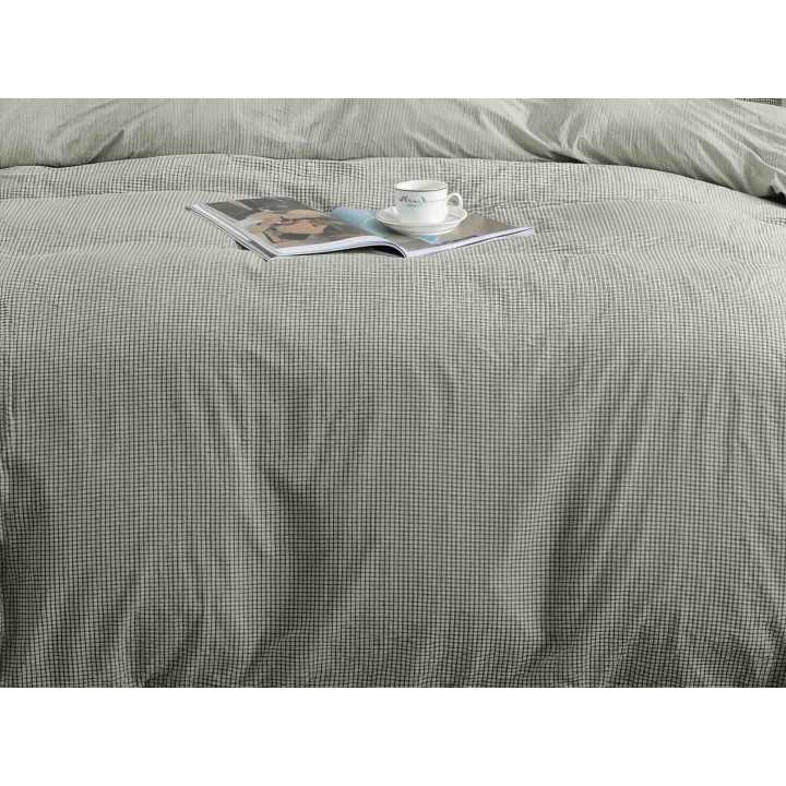 Funda nórdica algodón organico Vidal verde | Funda nórdica ecológica