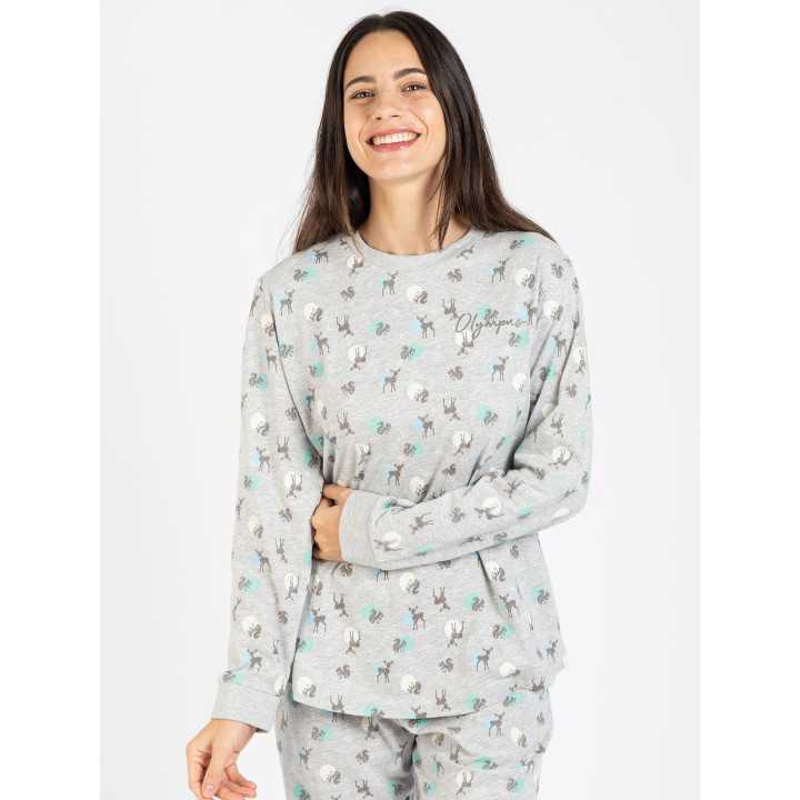 Pijama Helga Privata | Pijama de Inverno para mulher | Revitex