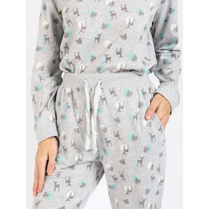 Pijama Helga Privata | Pijama de Inverno para mulher | Revitex