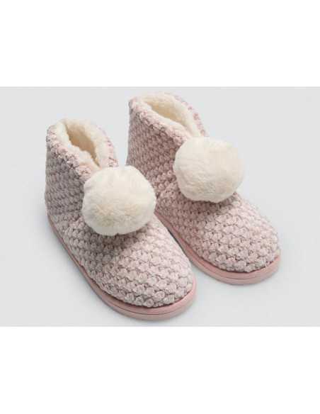 Pantufas bota de Mulher Velvo | Pantufas para Casa