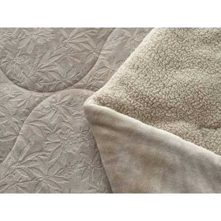 Edredão coralina e sherpa Berlioz | Edredão de inverno quente e macio 2