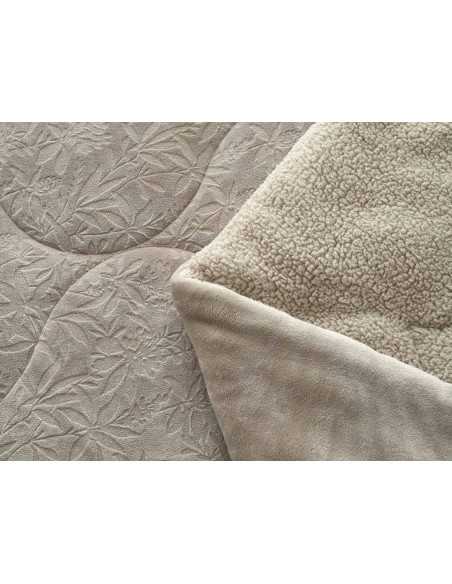 Edredão coralina e sherpa Berlioz | Edredão de inverno quente e macio