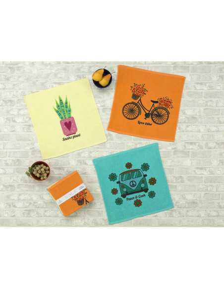 Paño de cocina Peace & Cook | Paño 100% algodón decorado