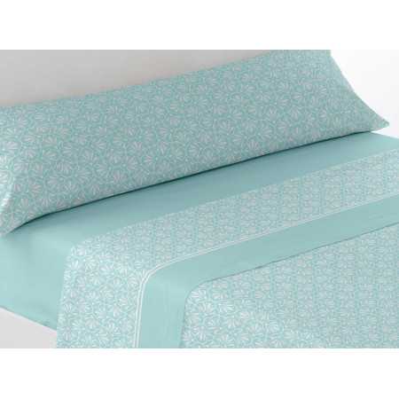 Conjunto de lençóis térmicos Cajar turquesa | Folhas polares 2