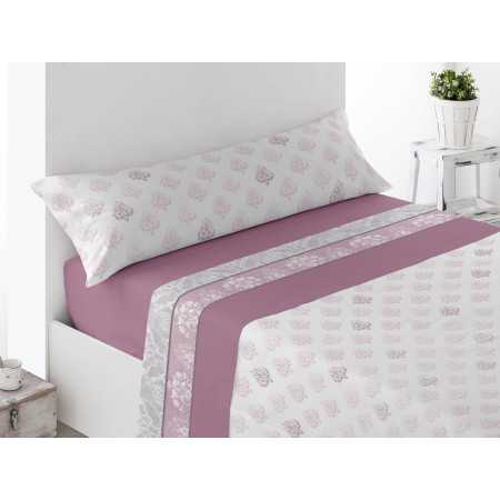 Conjunto de lençóis térmicos Montijo malva | Folhas polares