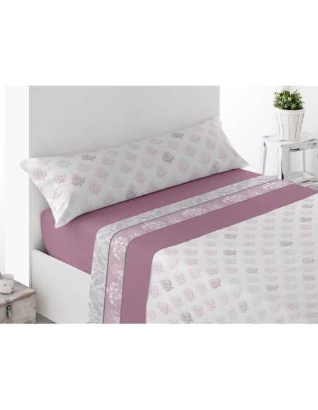 Conjunto de lençóis térmicos Montijo malva | Folhas polares