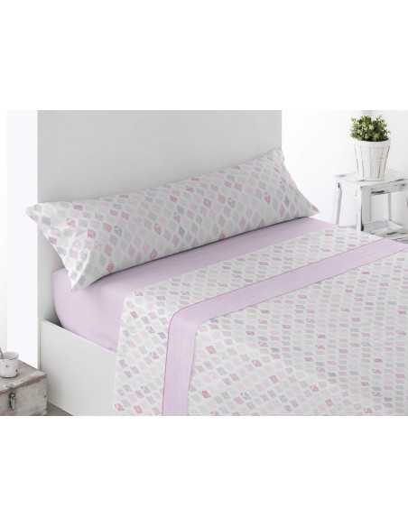 Conjunto de lençóis térmicos Almendro rosa | Folhas polares