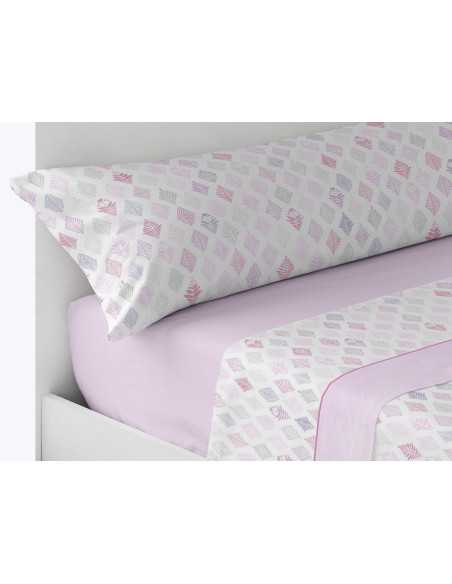 Conjunto de lençóis térmicos Almendro rosa | Folhas polares