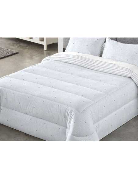 Edredão reversível em azul Kaleo | Edredão acolchoado de inverno