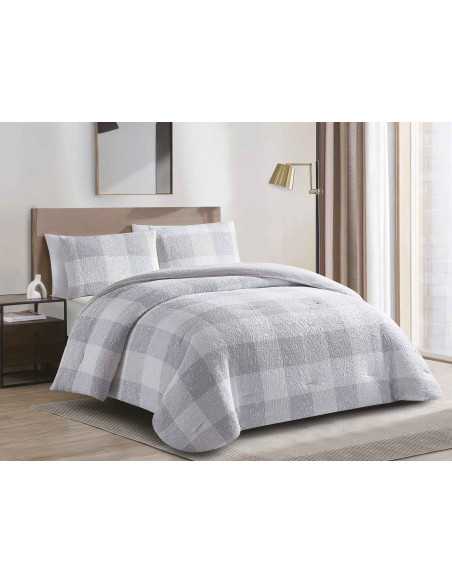 Edredón Jacquard y borreguito Salzburgo | Edredón invierno