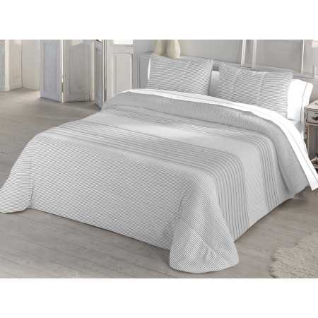 Edredón pana y borreguito Liko gris | Edredón invierno