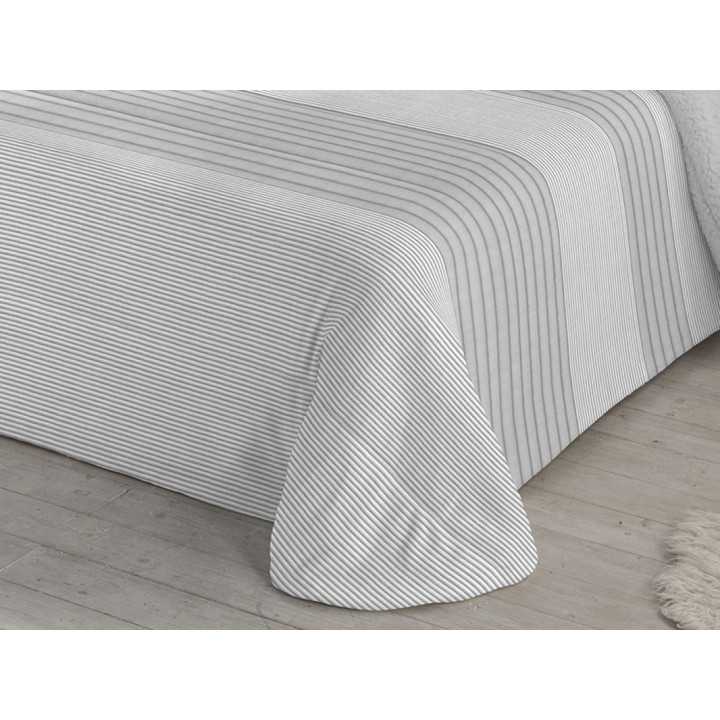 Edredón pana y borreguito Liko gris | Edredón invierno