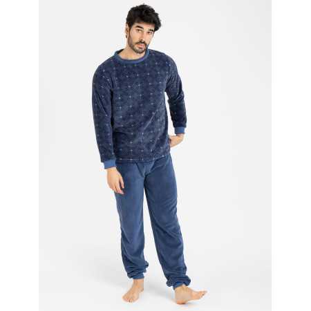 Pijama hombre muflon Vidar | Pijama invierno suave y cálido