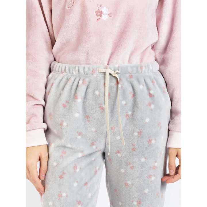 Pijama mujer coralina Tyra | Pijama invierno suave y cálido