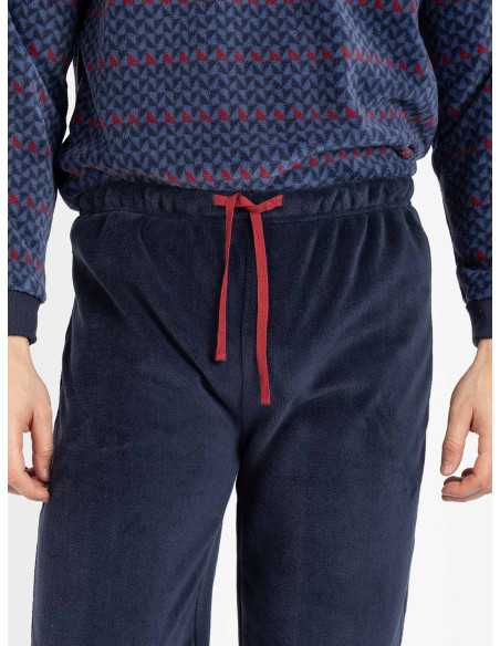 Pijama hombre muflon Sten | Pijama invierno suave y cálido