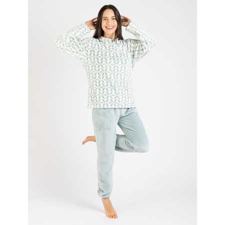 Pijama mujer coralina Inga | Pijama invierno suave y cálido