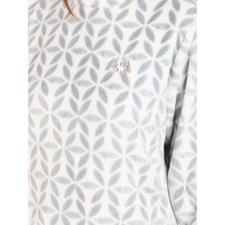 Pijama coralina para mulher Inga | Pijama de inverno macio e quente