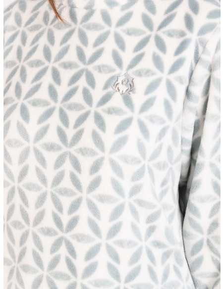 Pijama coralina para mulher Inga | Pijama de inverno macio e quente