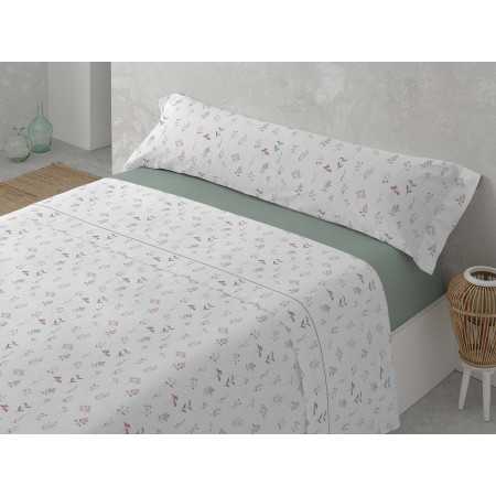 Jogo de lençóis Anya verde | Lençóis fáceis de engomar | Revitex