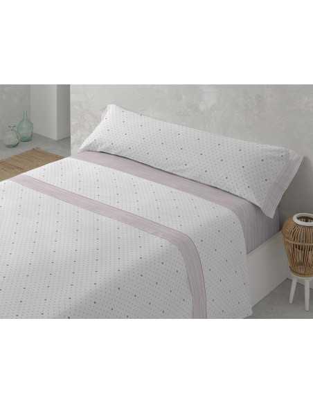Juego Sábanas Raisa rosa | Sábanas planchado fácil | Revitex