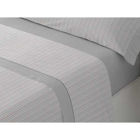 Juego Sábanas Vera gris | Sábanas planchado fácil | Revitex 2