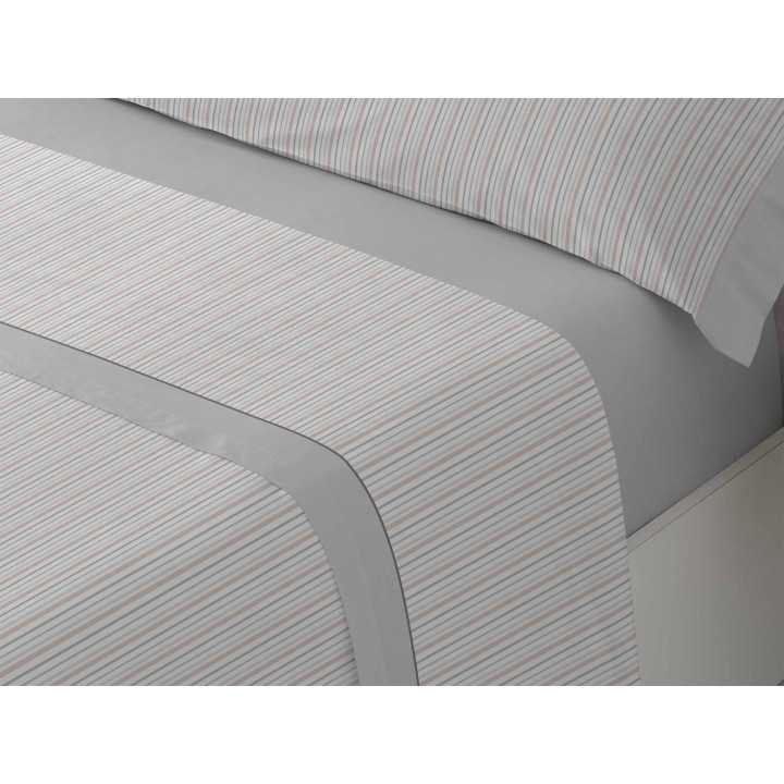 Juego Sábanas Vera gris | Sábanas planchado fácil | Revitex