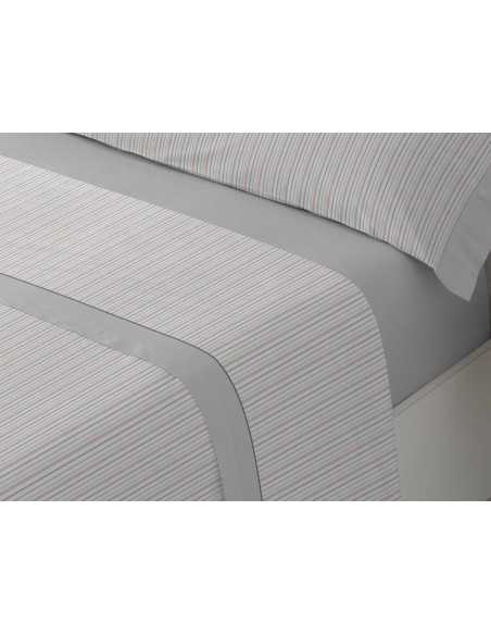 Juego Sábanas Vera gris | Sábanas planchado fácil | Revitex