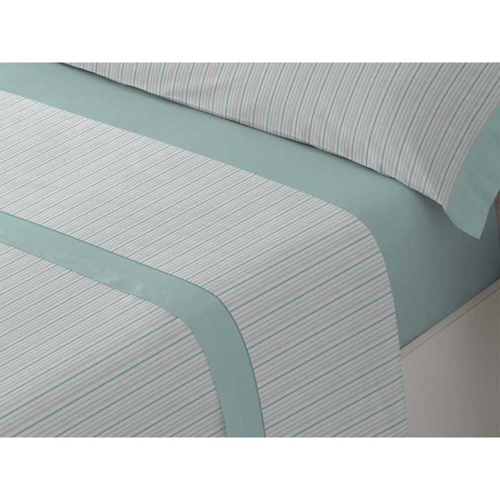 Juego Sábanas Vera verde| Sábanas planchado fácil | Revitex