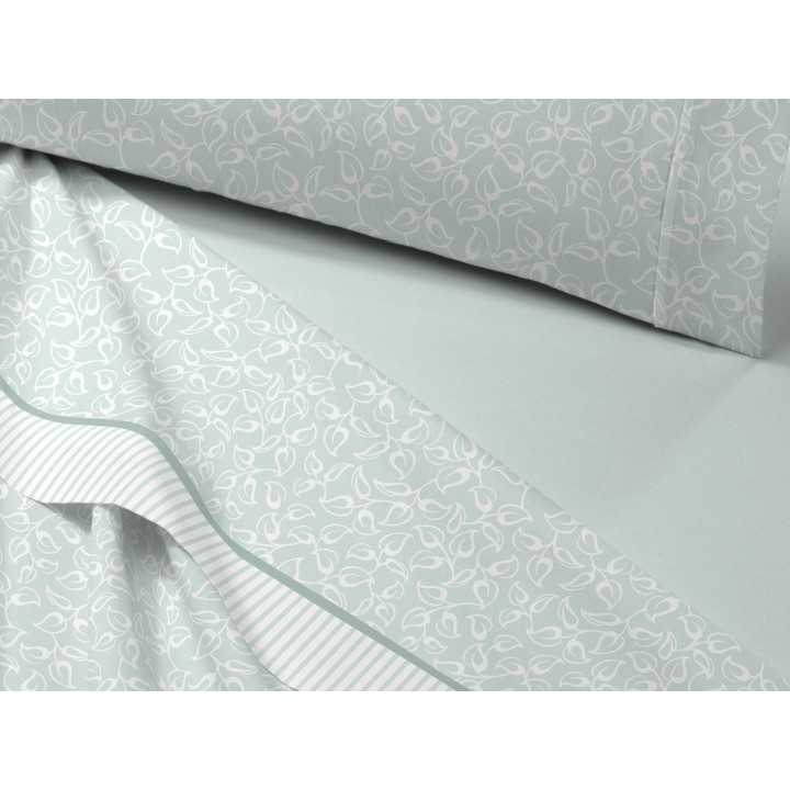 Juego Sábanas Coralina Jansen menta | Juego Sábanas invierno | Revitex