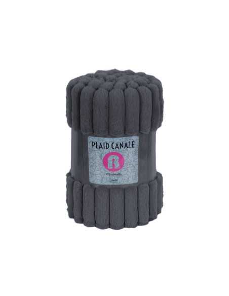 Manta Borrego Esmeralda cinza| Plaid decorativo sofá | Revitex