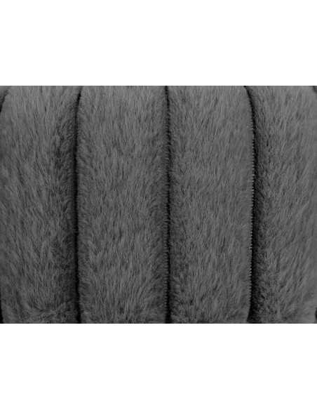 Manta Borreguito Esmeralda gris | Plaid decorativo sofá | Revitex