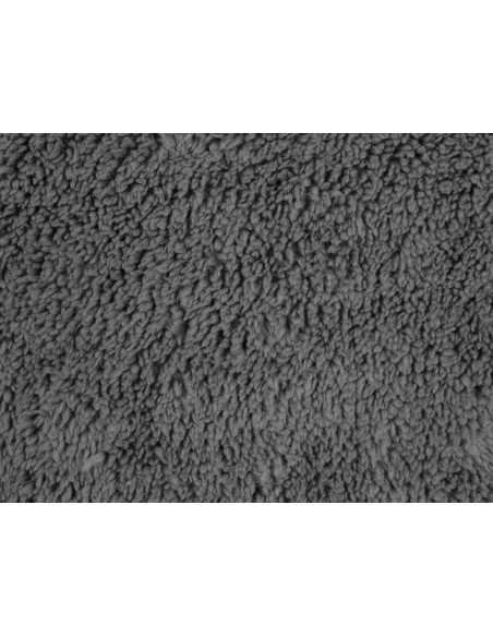 Manta Borreguito Esmeralda gris | Plaid decorativo sofá | Revitex