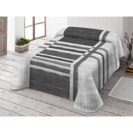 Cobertor de veludo cinza Lanae | Cobertor de inverno com toque suave