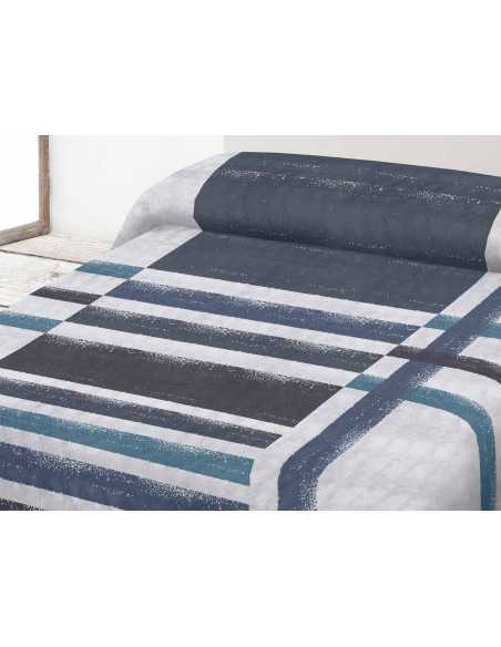 Cobertor de veludo azul Lanae | Cobertor de inverno com toque suave