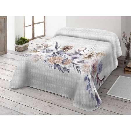 Cobertor de veludo cinza Cendra | Cobertor de inverno com toque suave