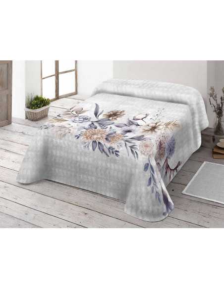 Manta terciopelo Cendra gris | Manta invierno tacto suave