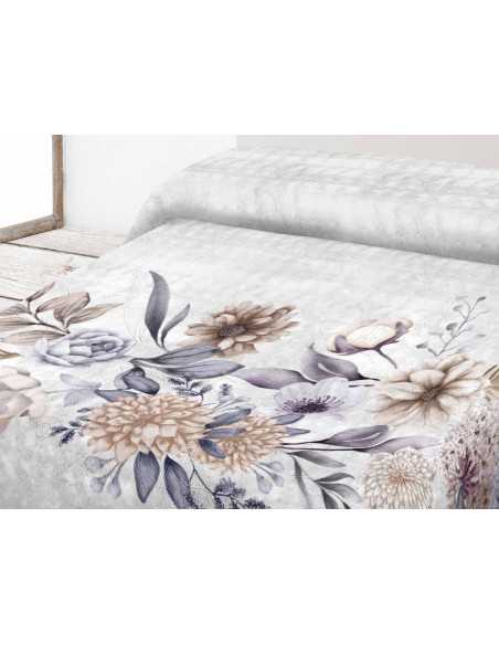 Cobertor de veludo cinza Cendra | Cobertor de inverno com toque suave