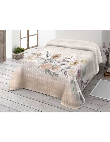 Manta terciopelo Cendra beige | Manta invierno tacto suave