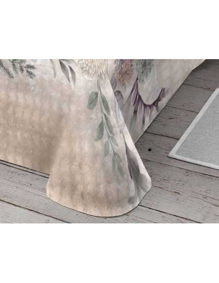 Manta terciopelo Cendra beige | Manta invierno tacto suave